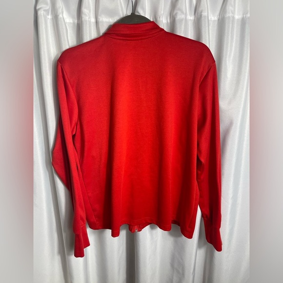 Stretch The Rules Red Women's Size XL Jacket Zip Up Collared Casual - Picture 4 of 8